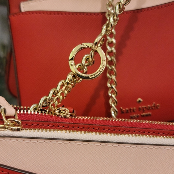 ♠️Kate Spade Staci Triple Crossbody Heart Pop NWT